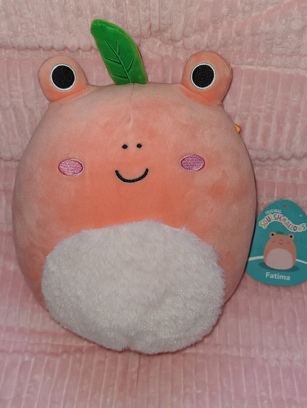 Fatima The Peach Frog 8" Squishmallow